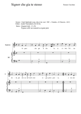 Signor che gia te stesso