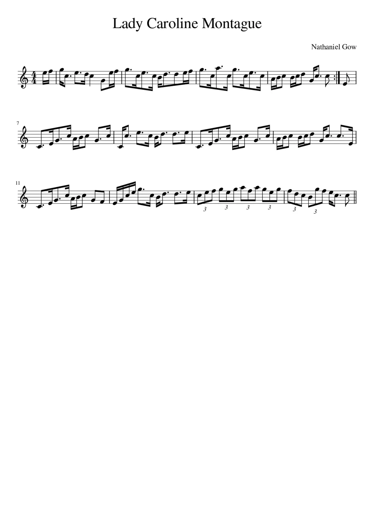 Lady Caroline Montague - Page 1