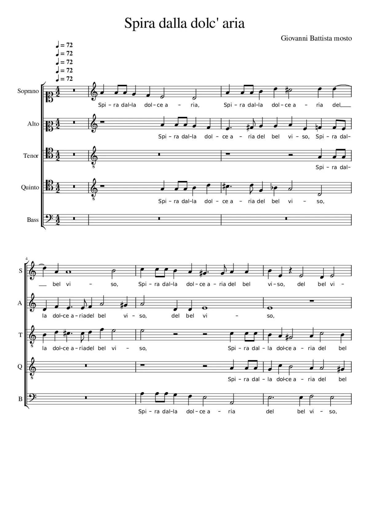 Spira dalla dolc' aria - Page 1