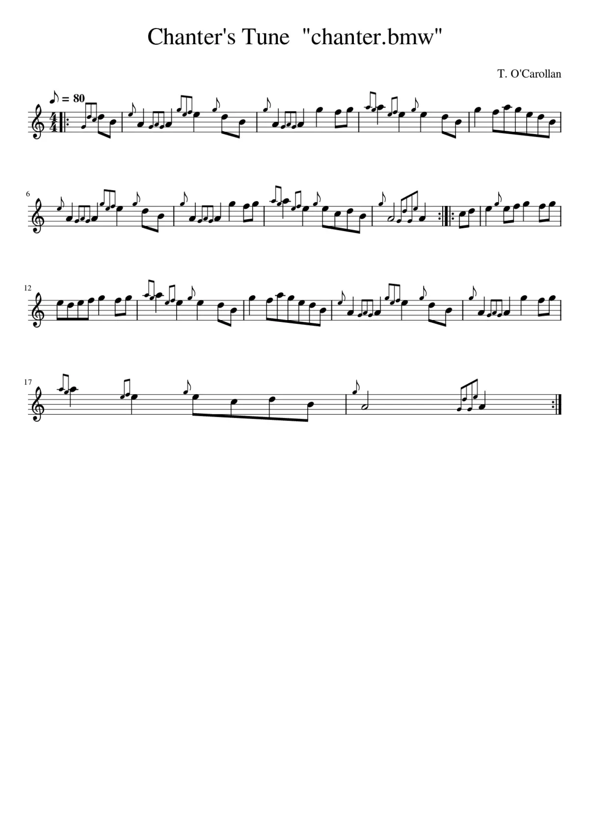 The Chanter's Song - Page 1