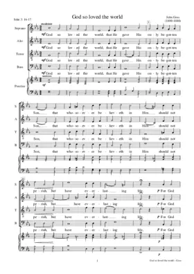 God so loved the world