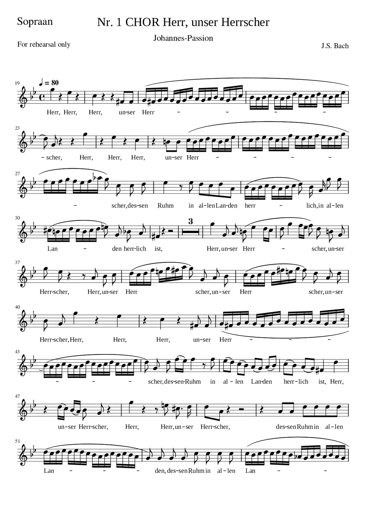 Nr. 1 CHOR Herr unser Herrscher - Page 1