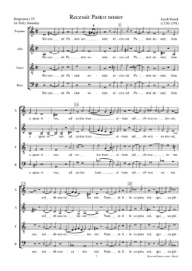 Recessit Pastor noster