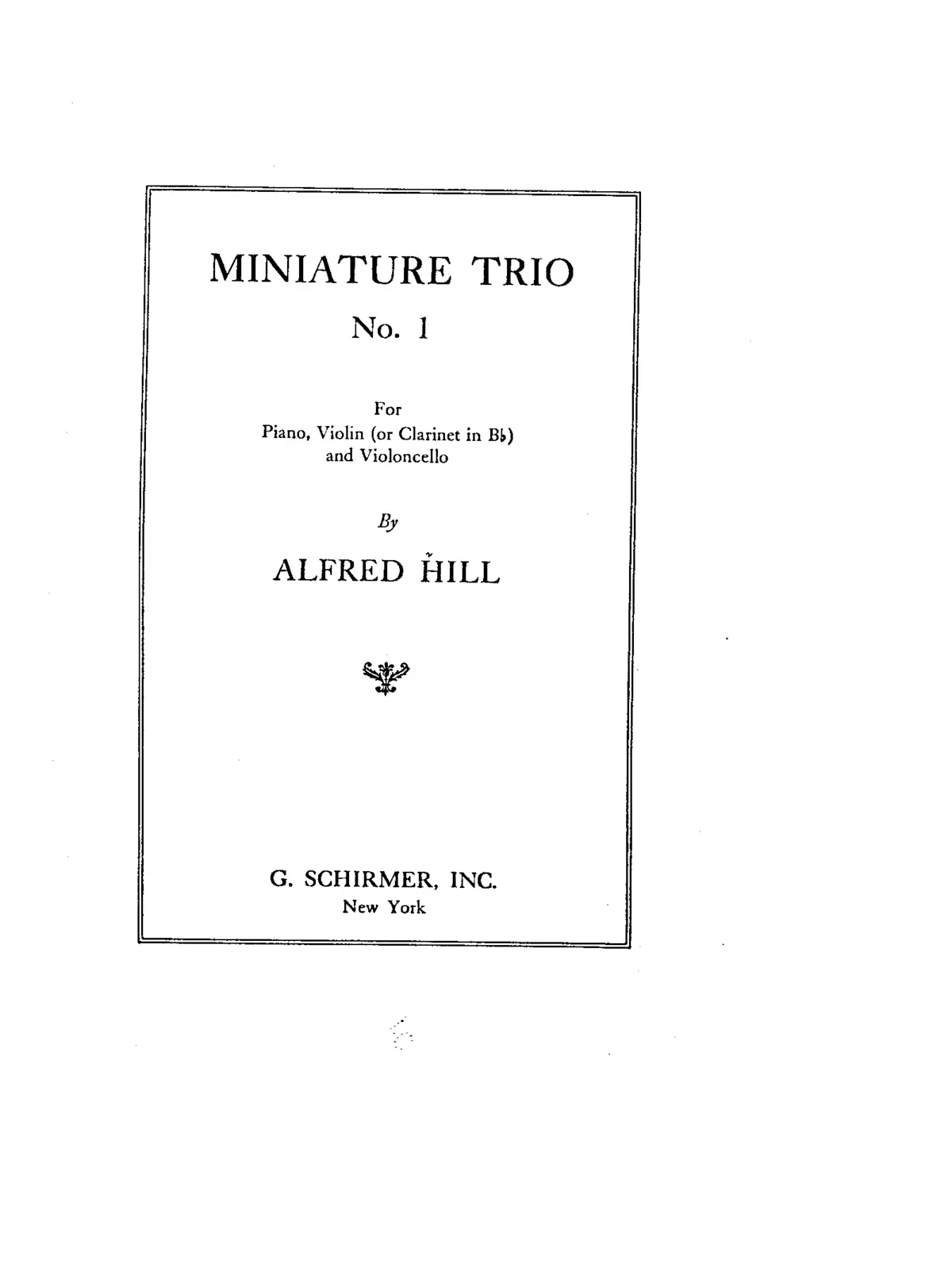 2 Miniature Piano Trios - Page 1