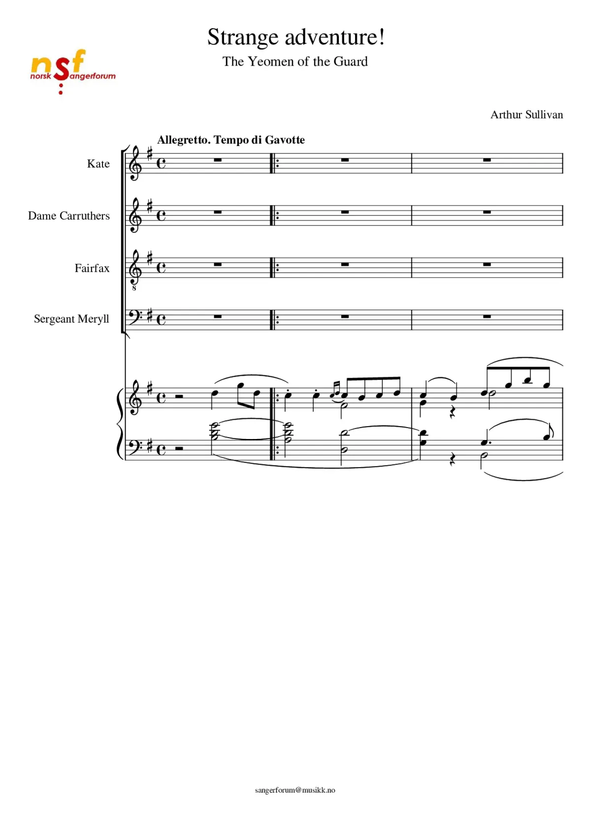 The Yeomen of the Guard - Page 1