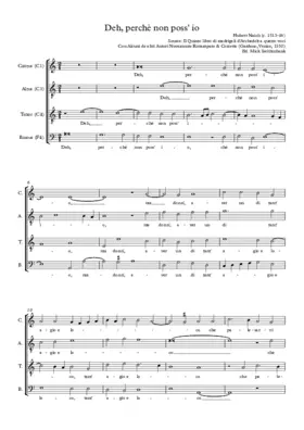 Deh, perchè non poss' io