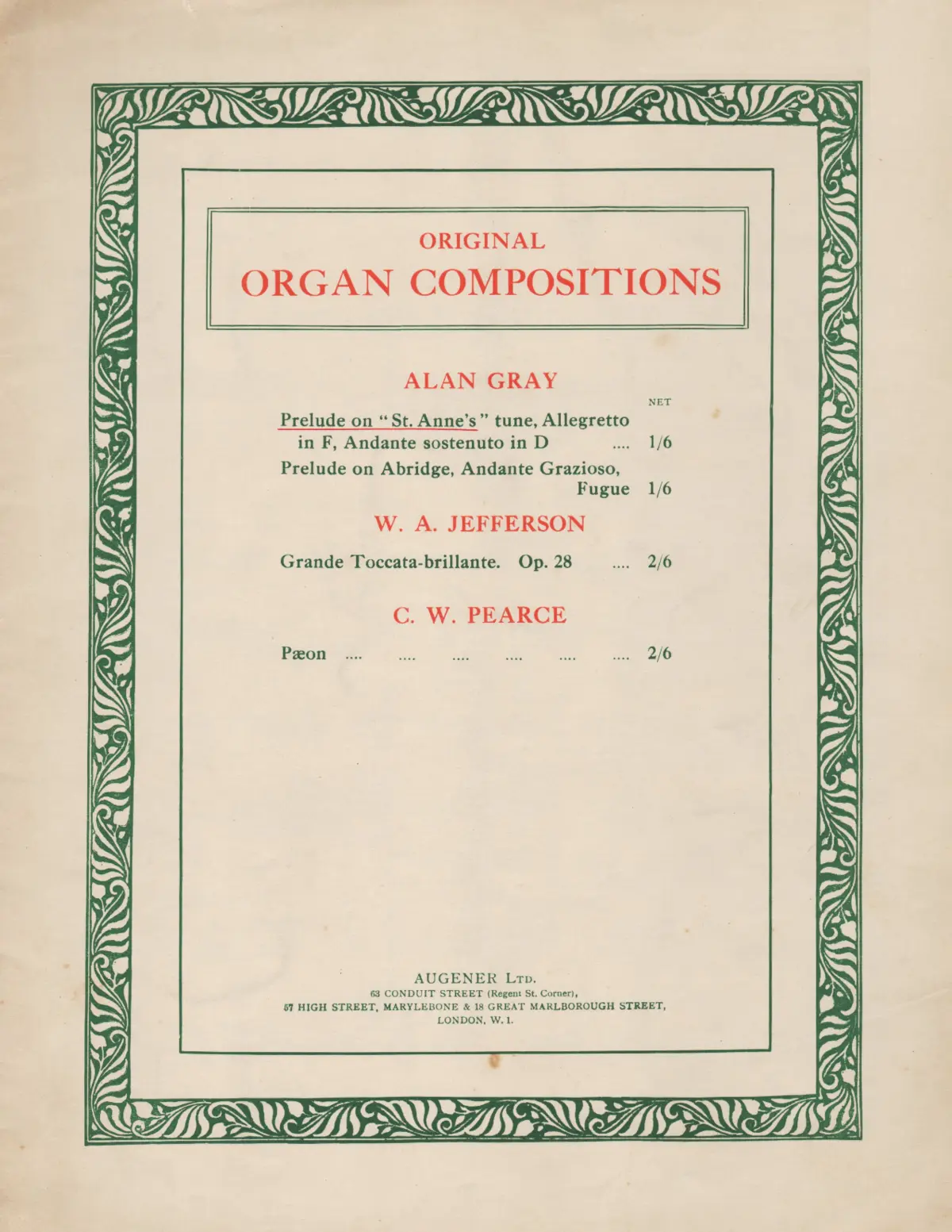 3 Pieces for Organ - Page 1