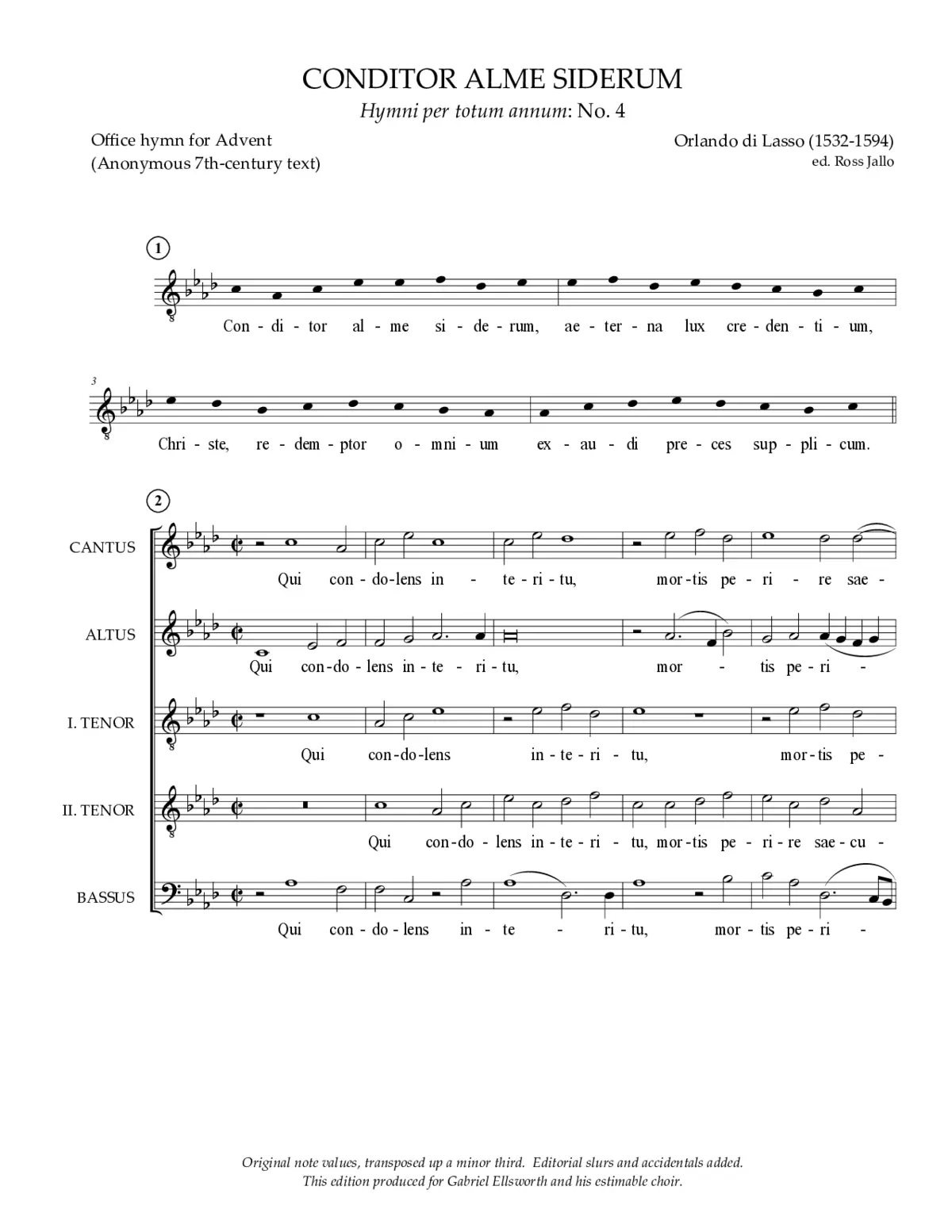 Conditor alme siderum - Page 1