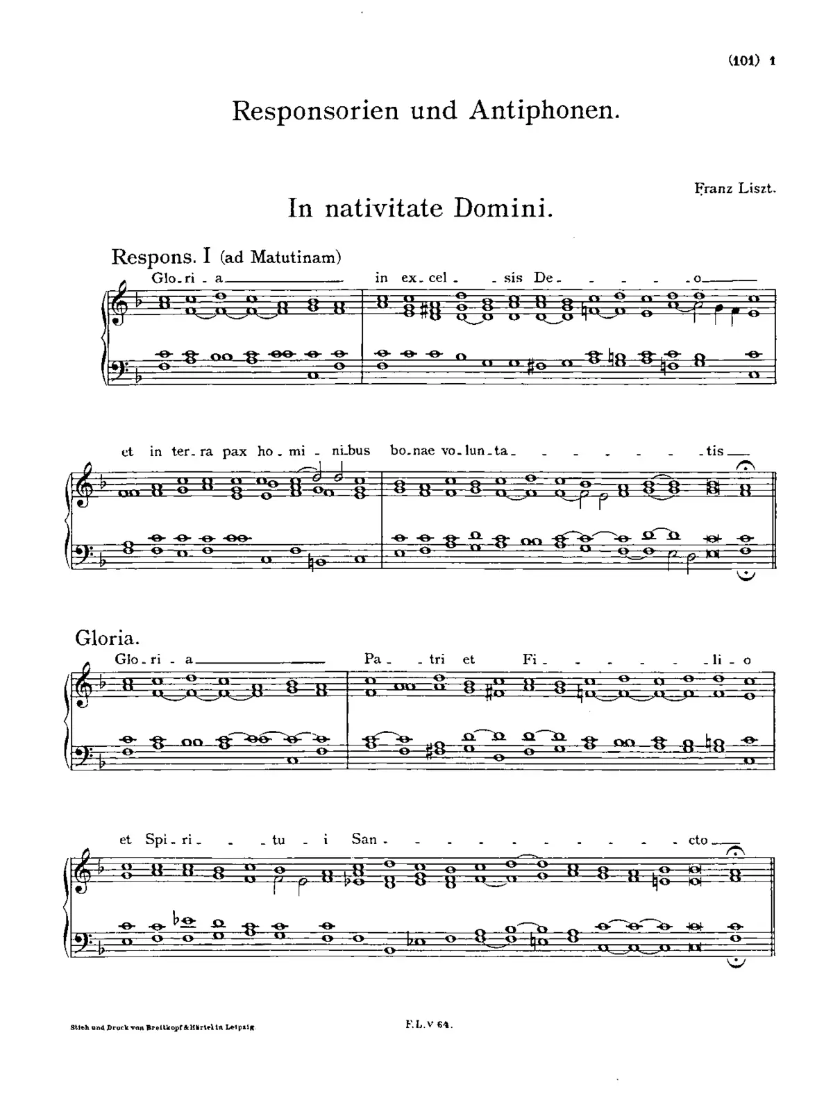 Responsorien und Antiphonen - Page 1