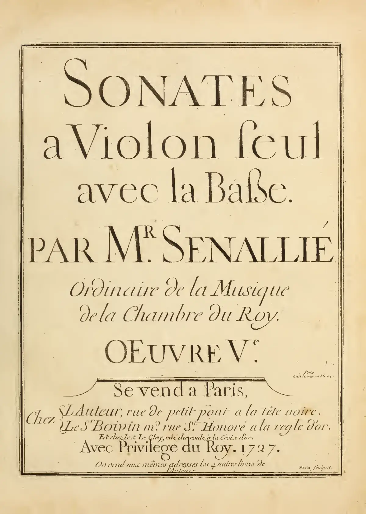 Violin Sonatas, Op.5 - Page 1