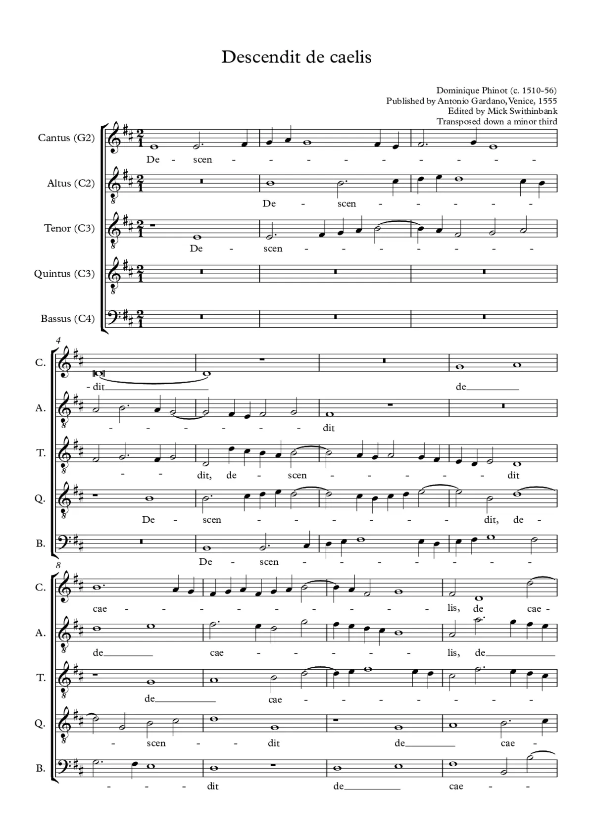 Descendit de caelis - Page 1