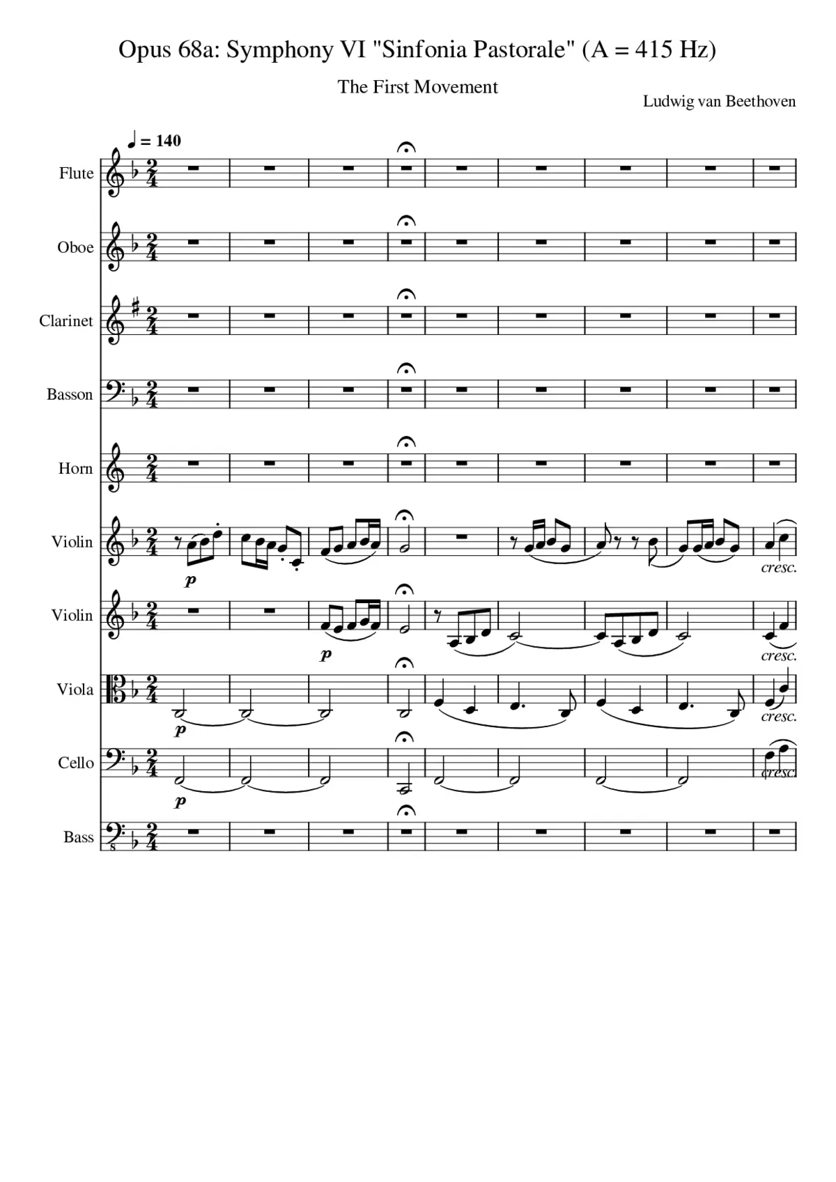 SINFONIA PASTORALE - Page 1