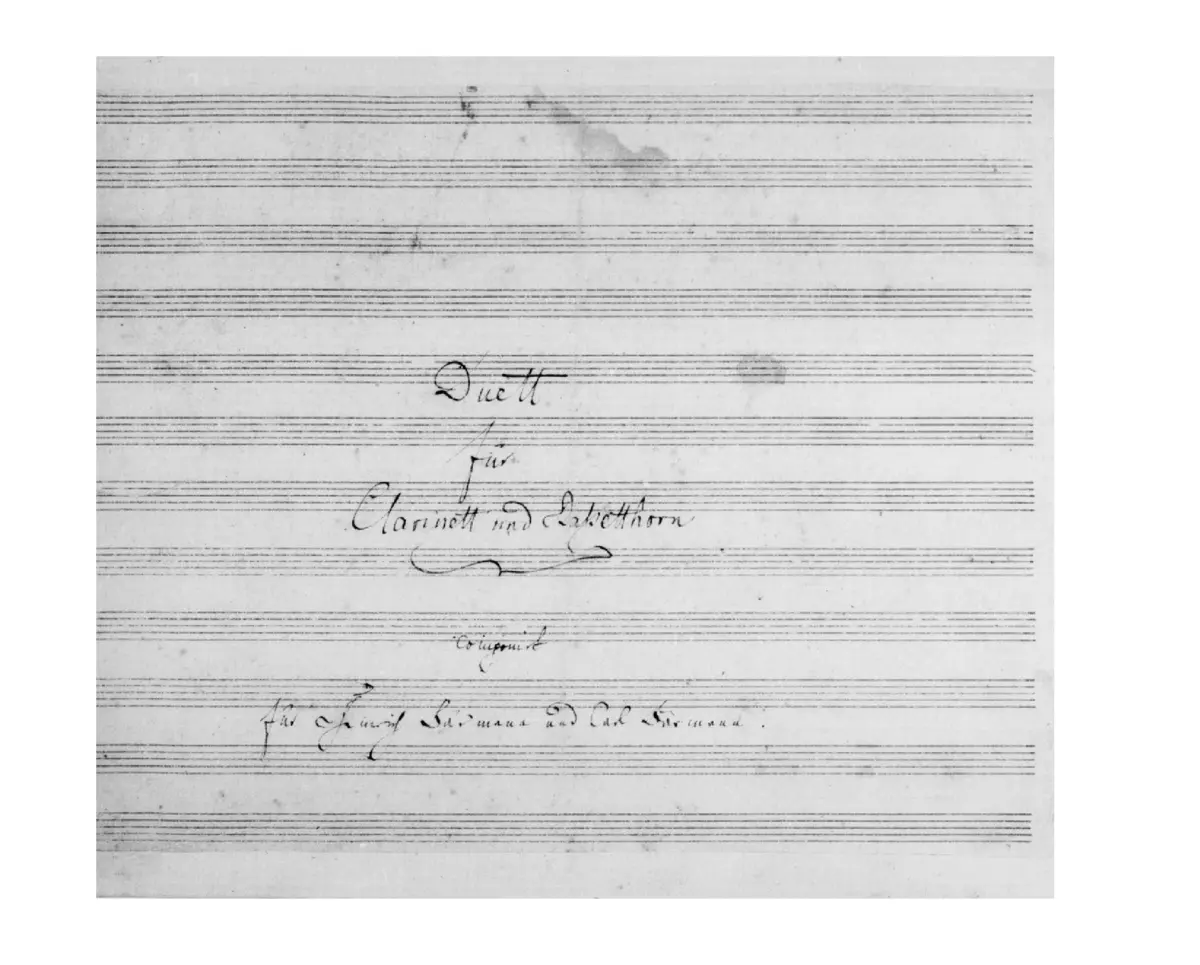 Concertstück für Clarinette und Bassethorn Nr.1 - Page 1