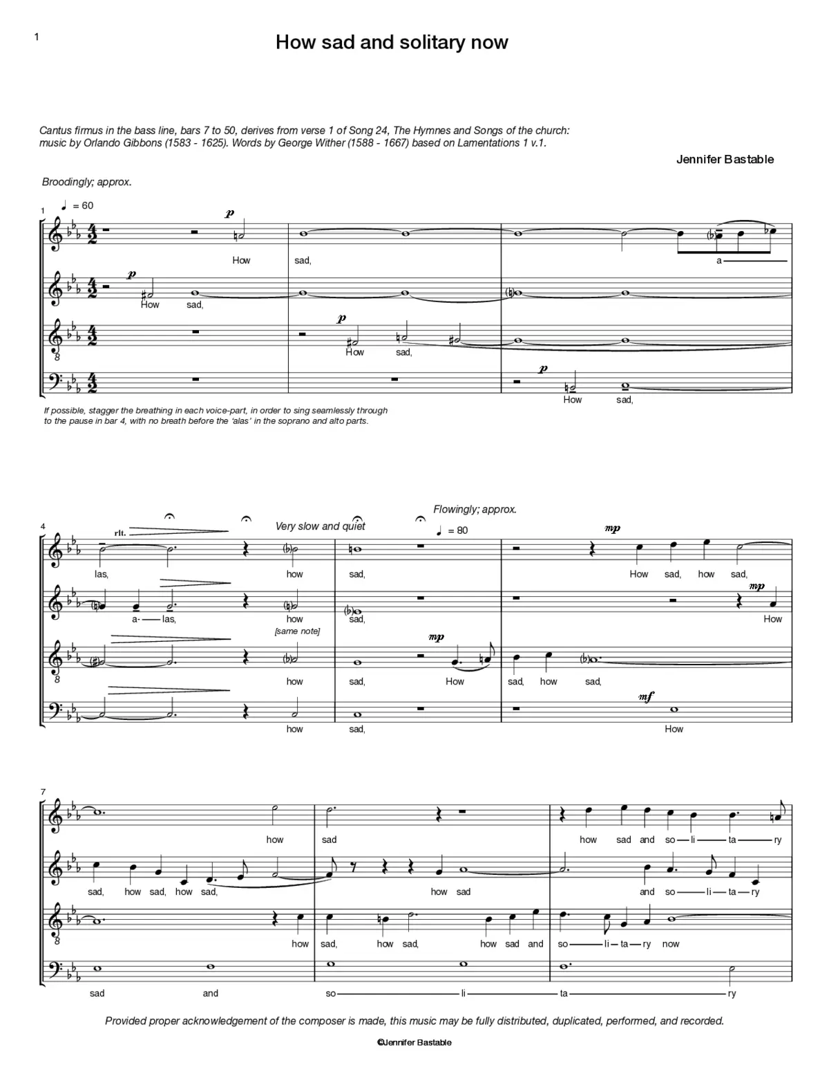 How sad and solitary now - Page 1
