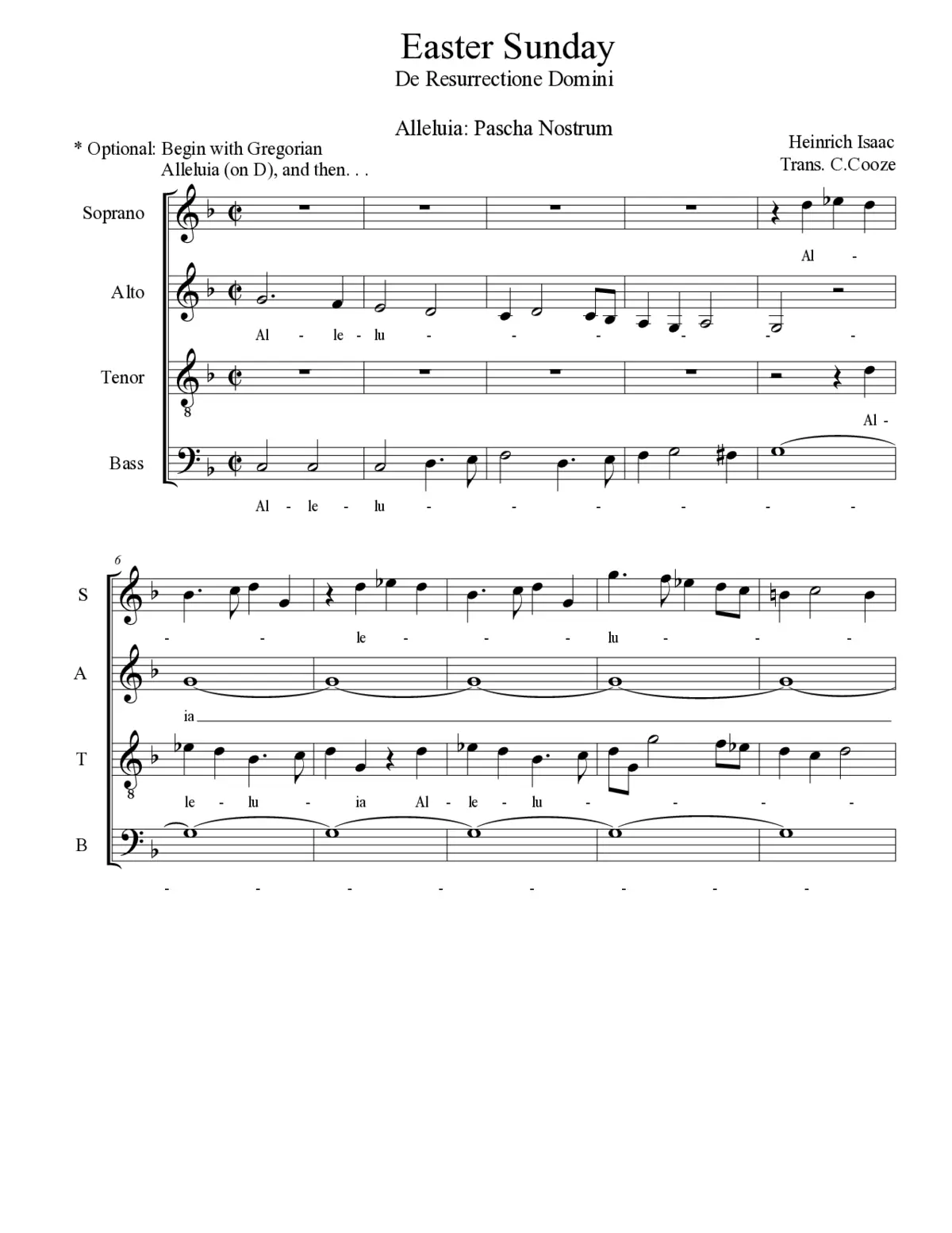 Alleluia: Pascha nostrum - Page 1