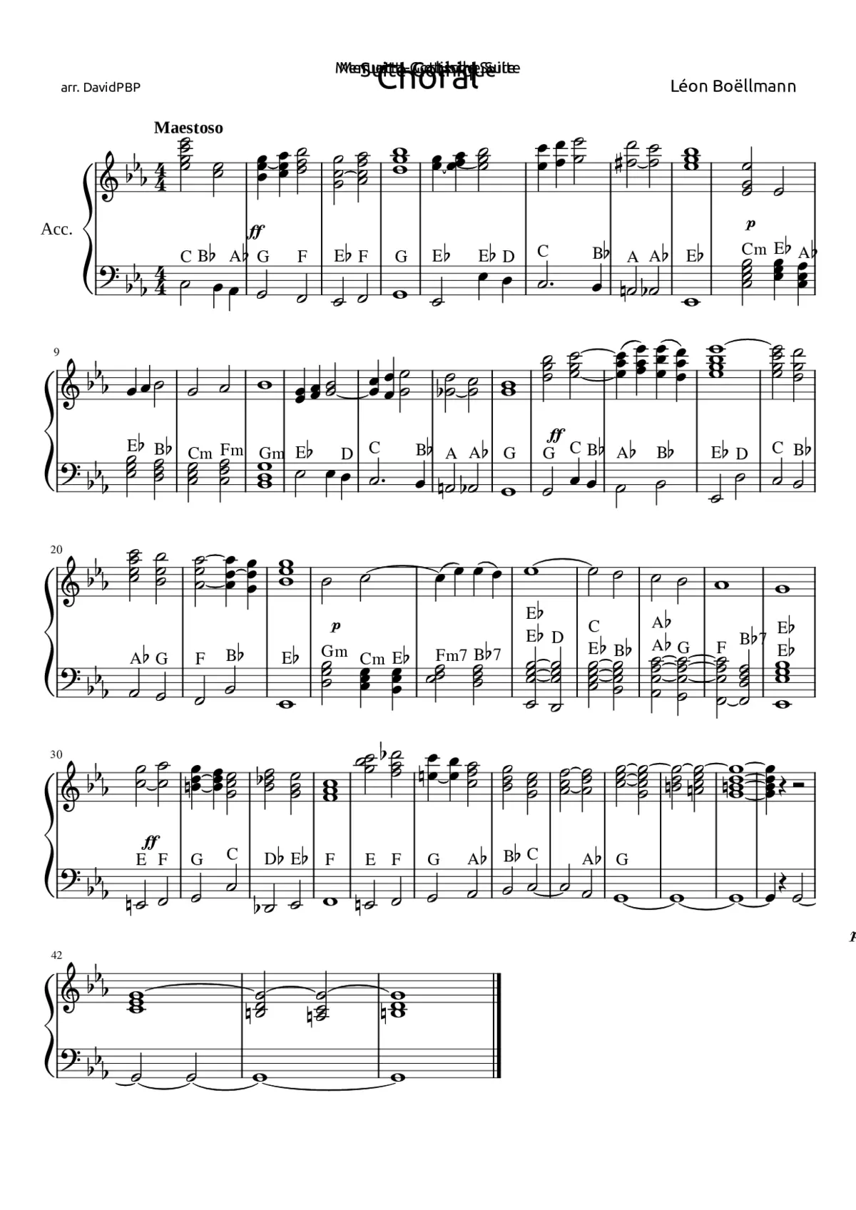 Choral - Suite Gothique - Page 1