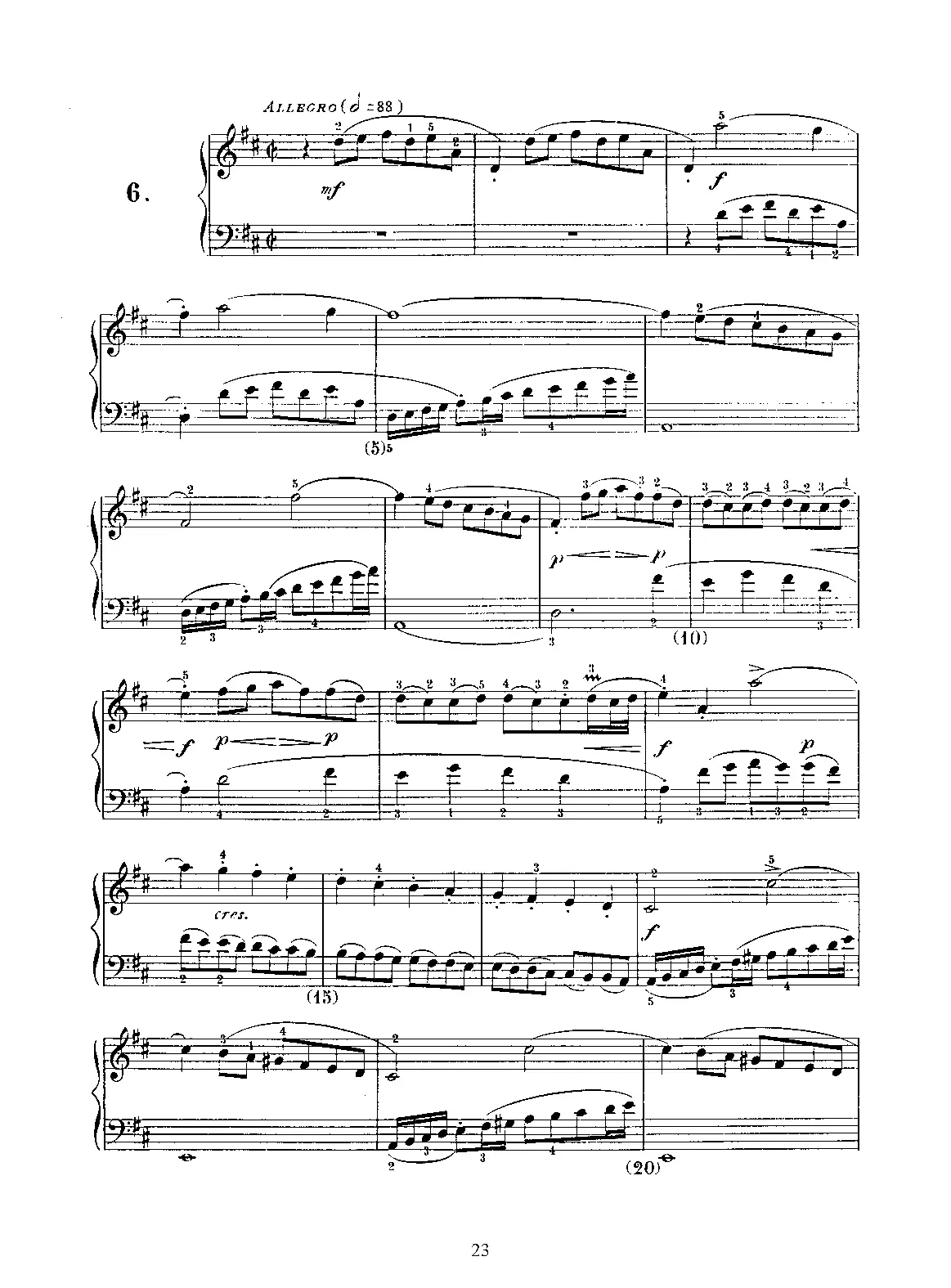 Keyboard Sonata in D major - Page 1
