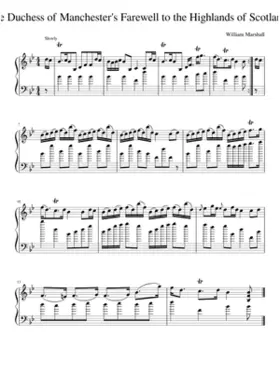 the Duchess of Manchester's Farewell to the Highlands of Scotland