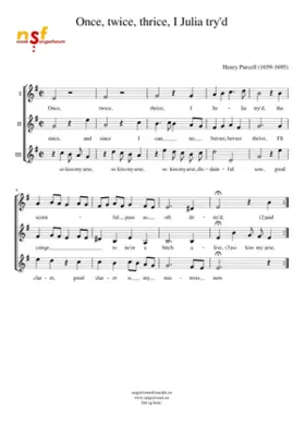 Once twice thrice I Julia try'd