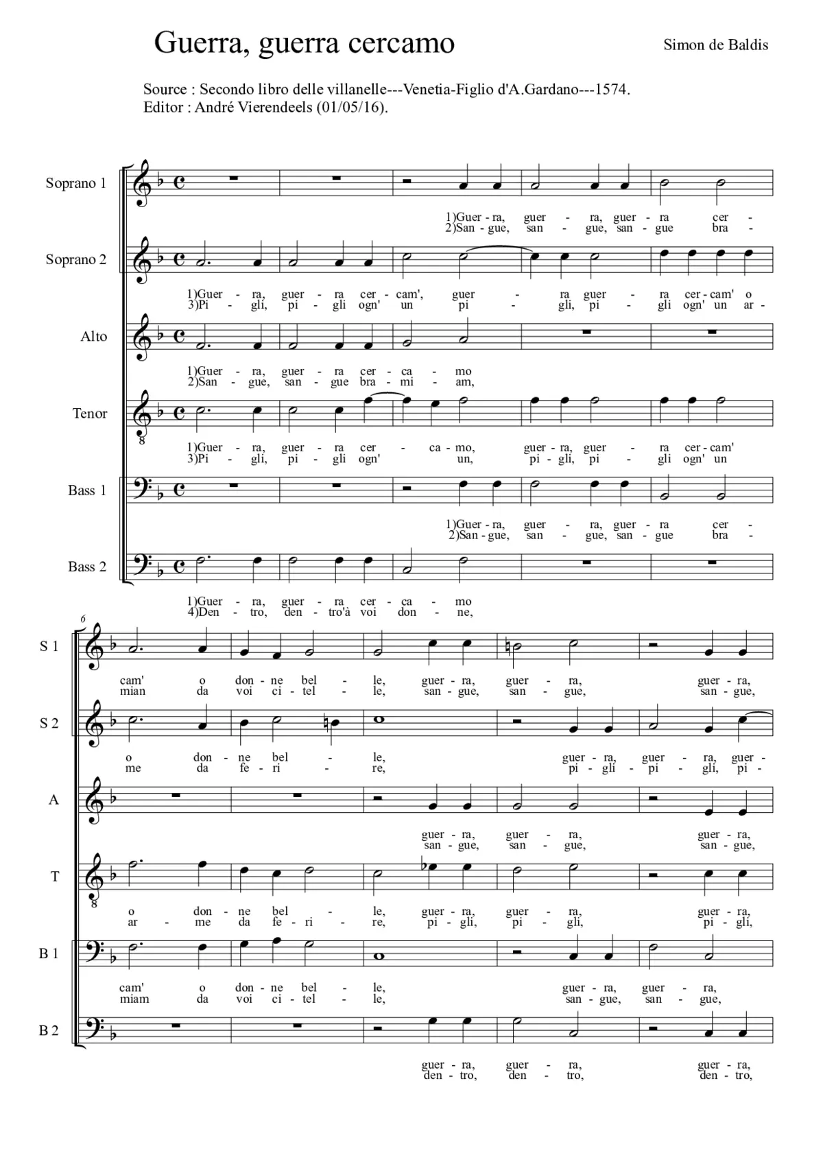 Guerra, guerra cercamo - Page 1