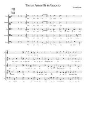 Tiensi Amarilli in braccio