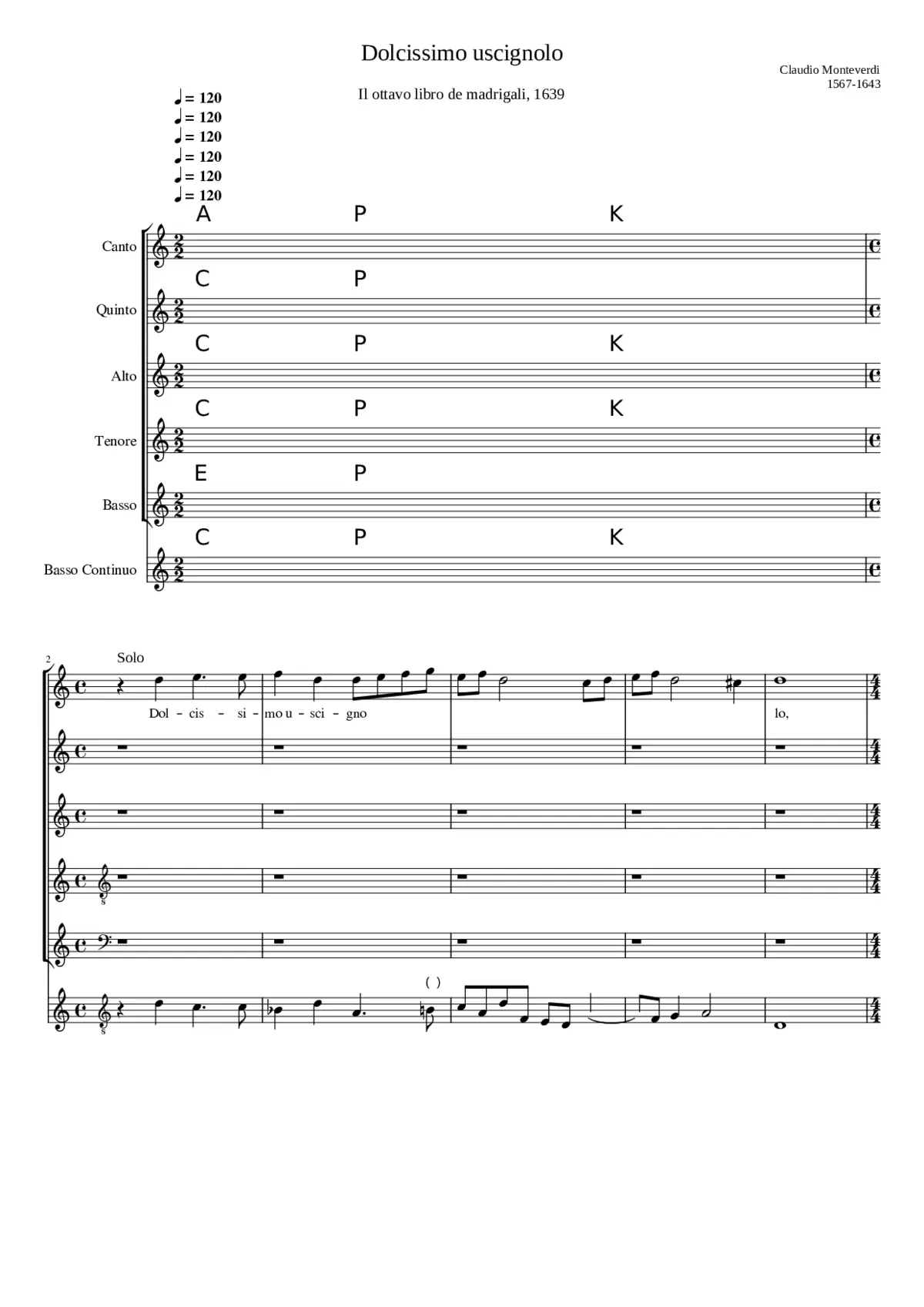 Dolcissimo uscignolo - Page 1
