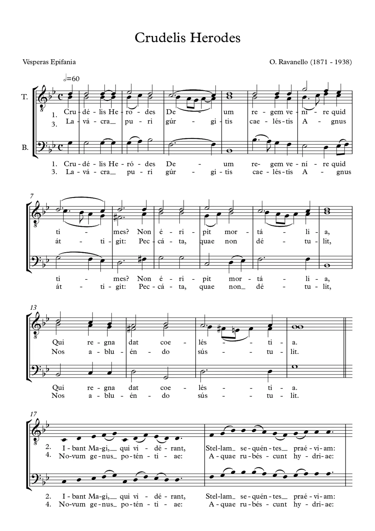 Crudelis Herodes, op. 66/5 - Page 1