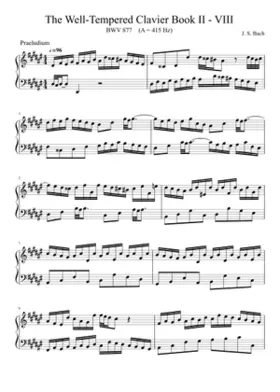 Prelude and Fugue in E-flat minor BWV 877