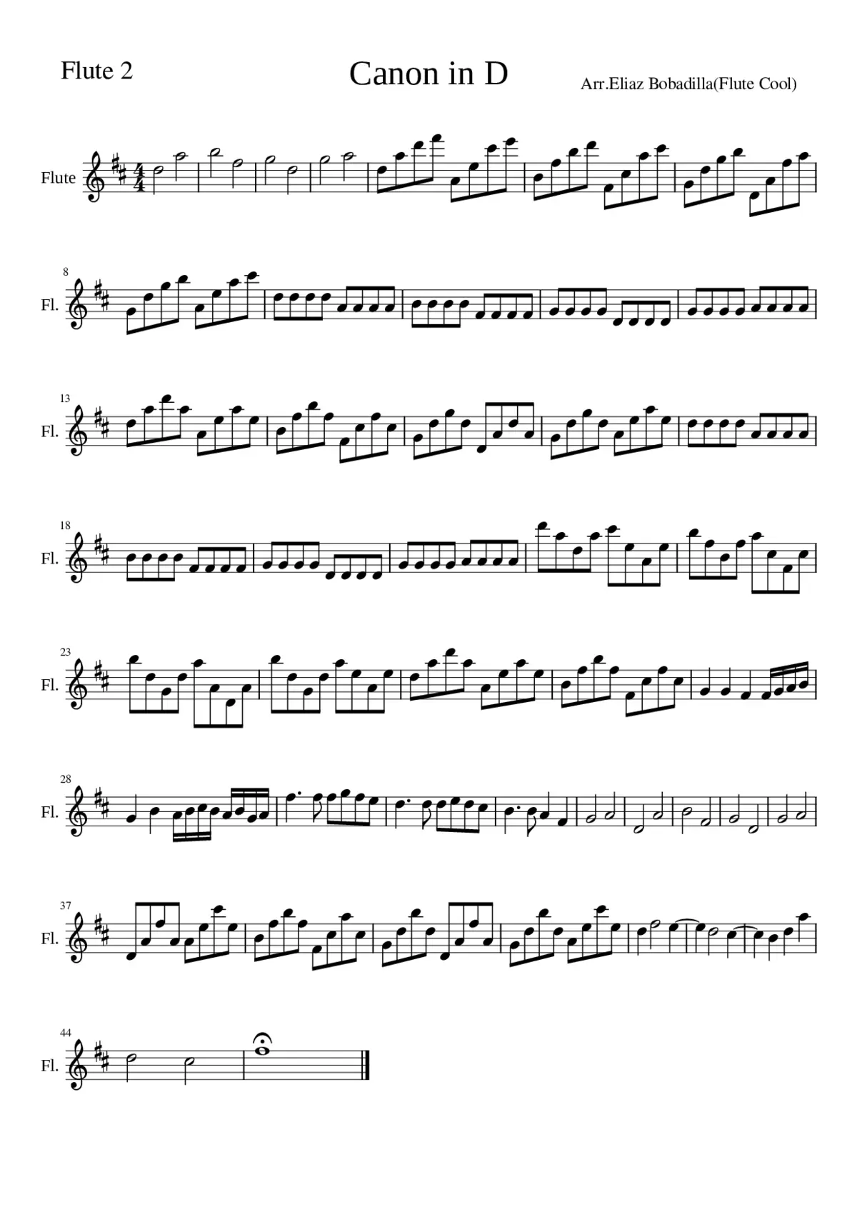 Canon and Gigue in D major P.37 - Page 1