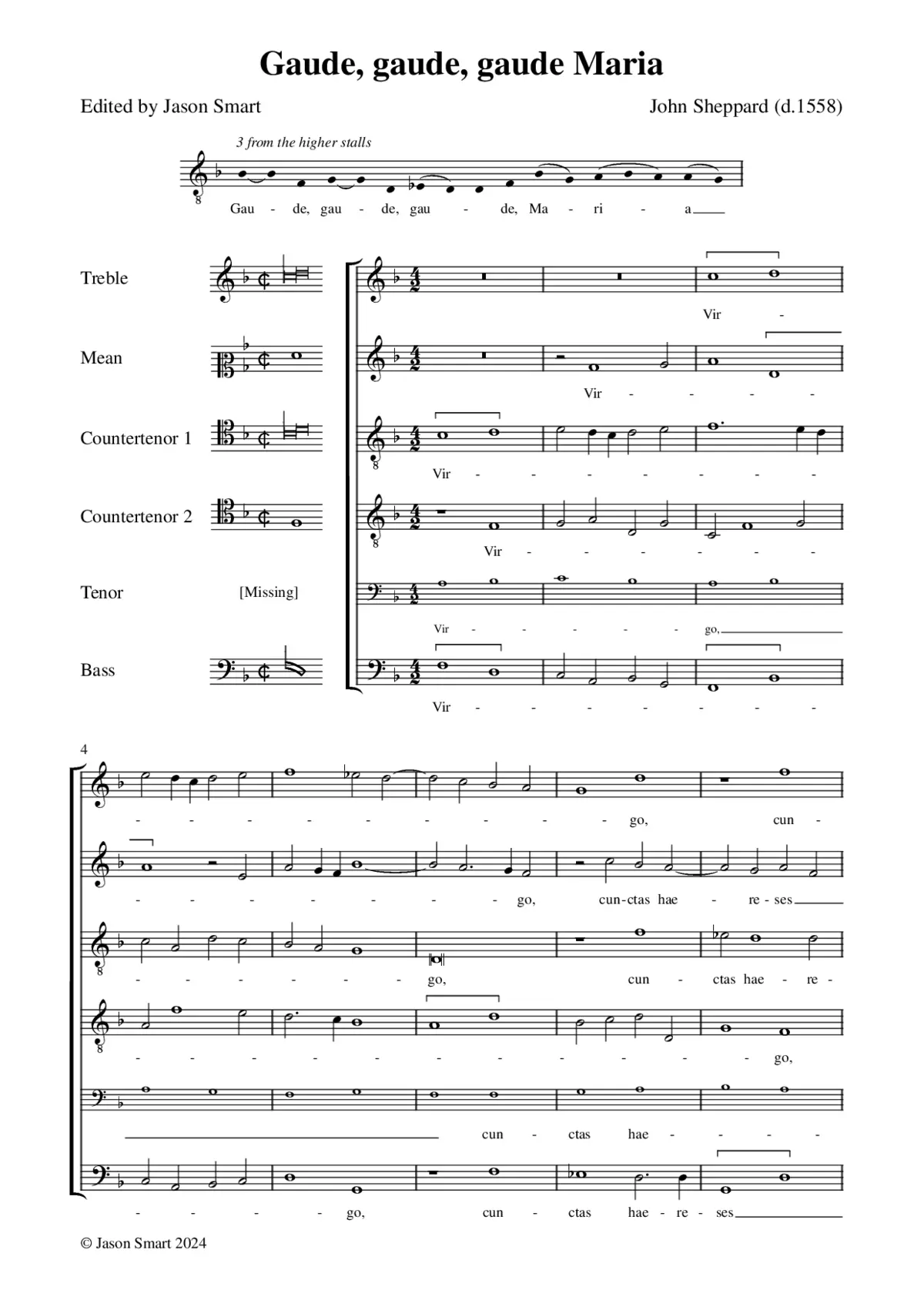 Gaude, gaude, gaude Maria - Page 1
