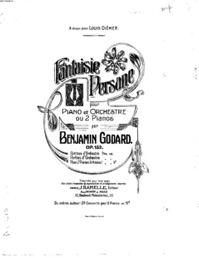 Fantaisie persane, Op.152