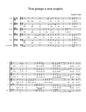 Non piango e non sospiro