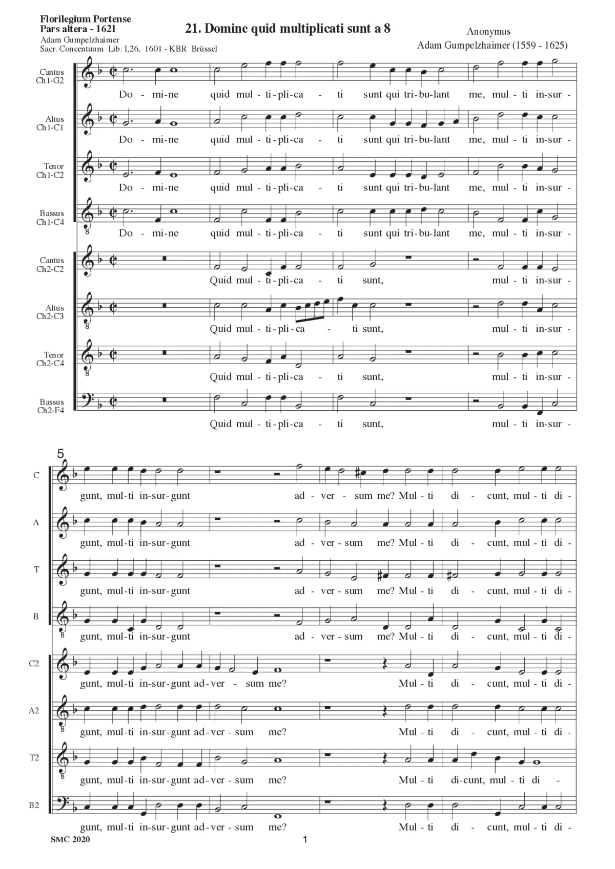 Domine quid multiplicati - Page 1