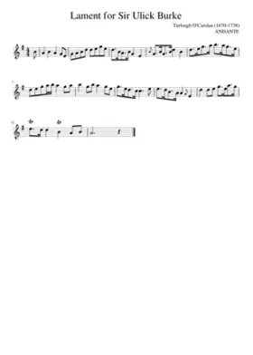 Lament for Sir Ulick Burke