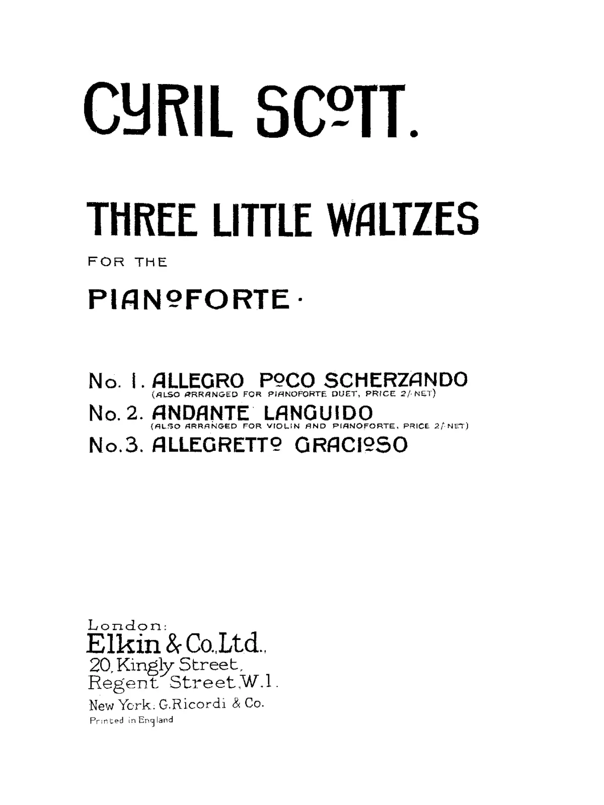 3 Little Waltzes - Page 1