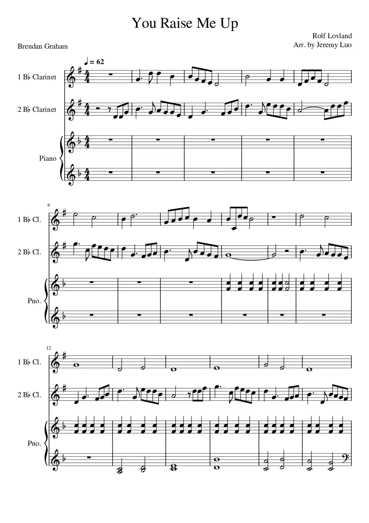 you raise me up - Page 1