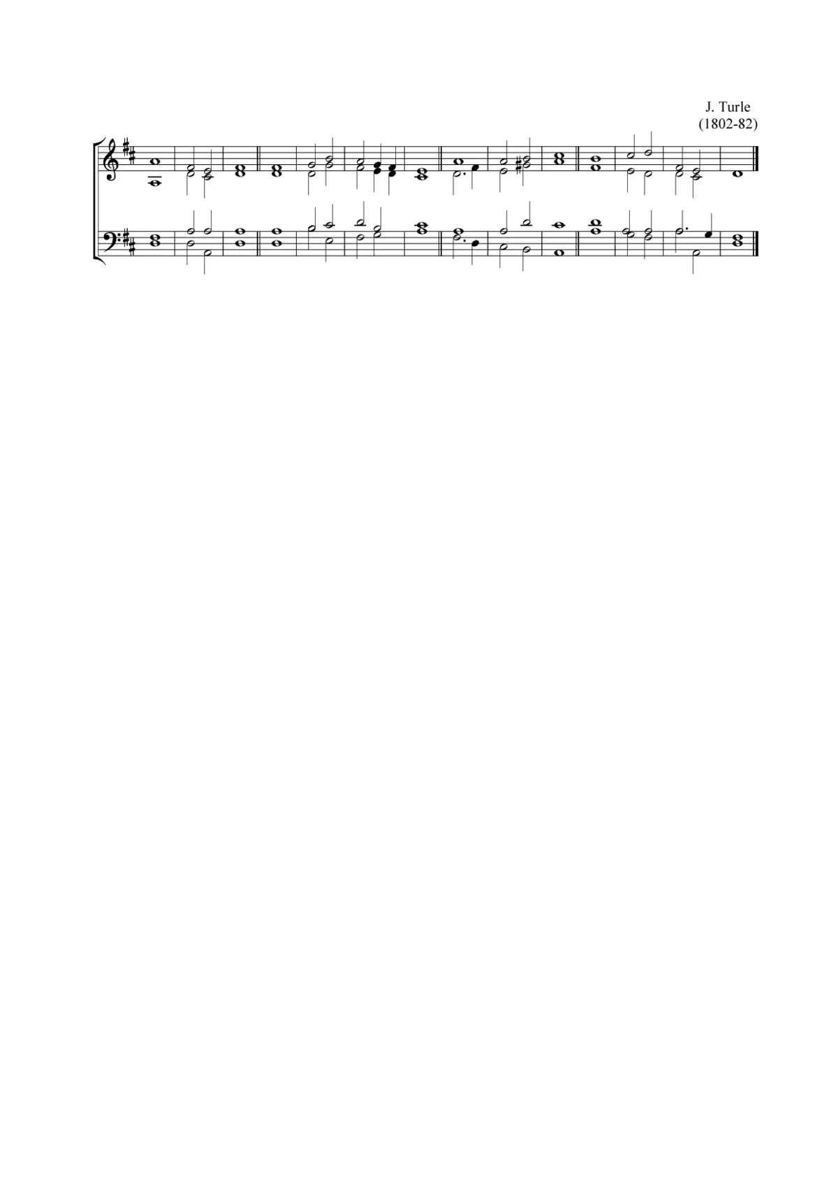 Double chant in D major II - Page 1