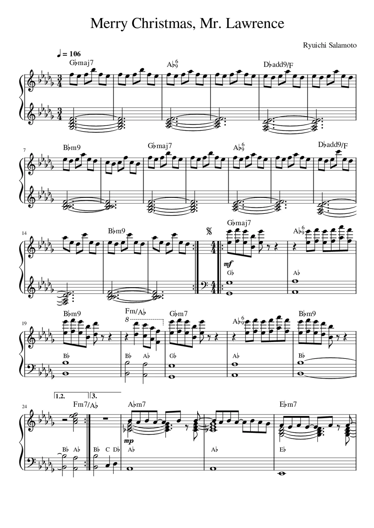 Merry Christmas Mr. Lawrence - Page 1