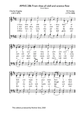 From thee all skill and science flow