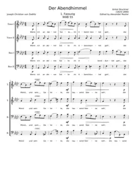 Der Abendhimmel WAB 55/56