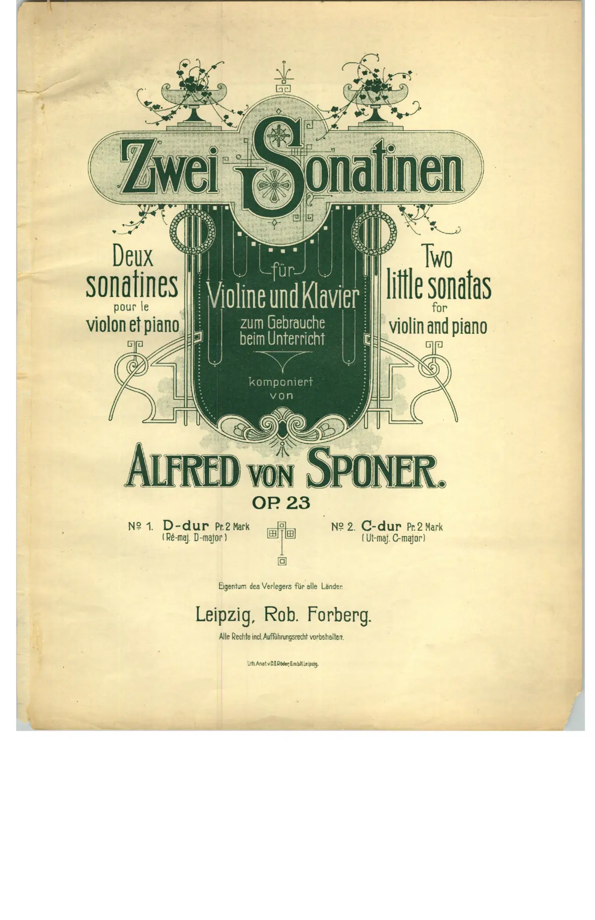 2 Violin Sonatinas - Page 1