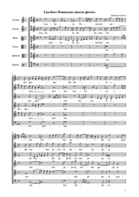 Laudate Dominum omnes gentes a 6