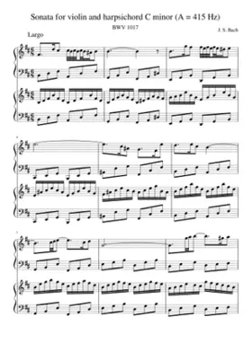 Violin Sonata in C minor BWV 1017