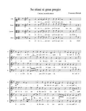 Se stimi si gran pregio