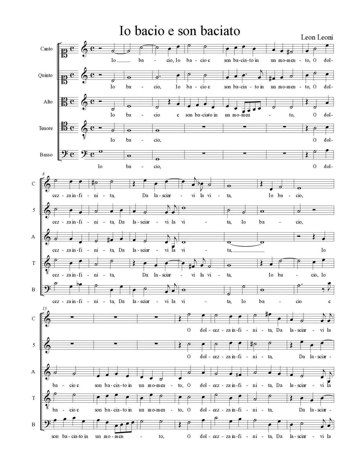 Io bacio e son baciato - Page 1