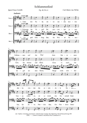Schlummerlied, Op. 68 No. 4