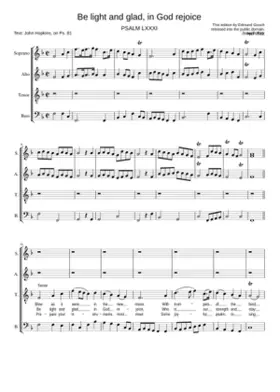 Be light and glad in God rejoice