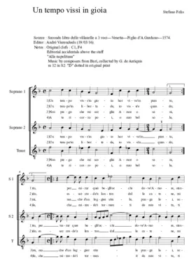 Un tempo vissi in gioia