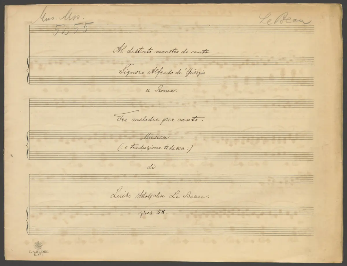 3 Melodie per canto - Page 1
