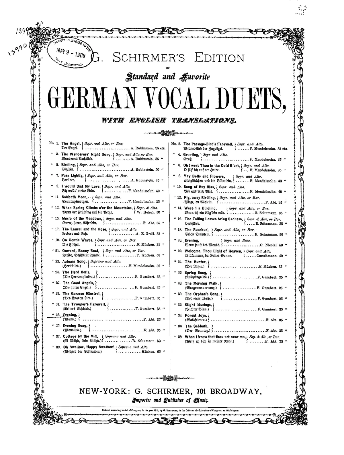 10 leichte zweistimmige Lieder - Page 1